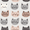 Gray Cat Pattern, variant on Yayeee Table Runner 70 inches Long Home Kitchen Dinning Party Decoration, White Cakes Pattern