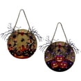 thumbnail image 1 of GROWTH TANK Homyl 2 Pcs Outdoor Halloween Hanging Sign Home Party Use Door Wall Decorations, 1 of 9