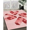 thumbnail image 3 of Ahgly Company Machine Washable Indoor Rectangle Transitional Pink Area Rugs, 8' x 12', 3 of 7