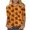 Multicolor, variant on Raeneomay 3/4 Length Sleeve Womens Tops Halloween Print Loose and Comfortable Round Neck T-Shirt Loose Tops