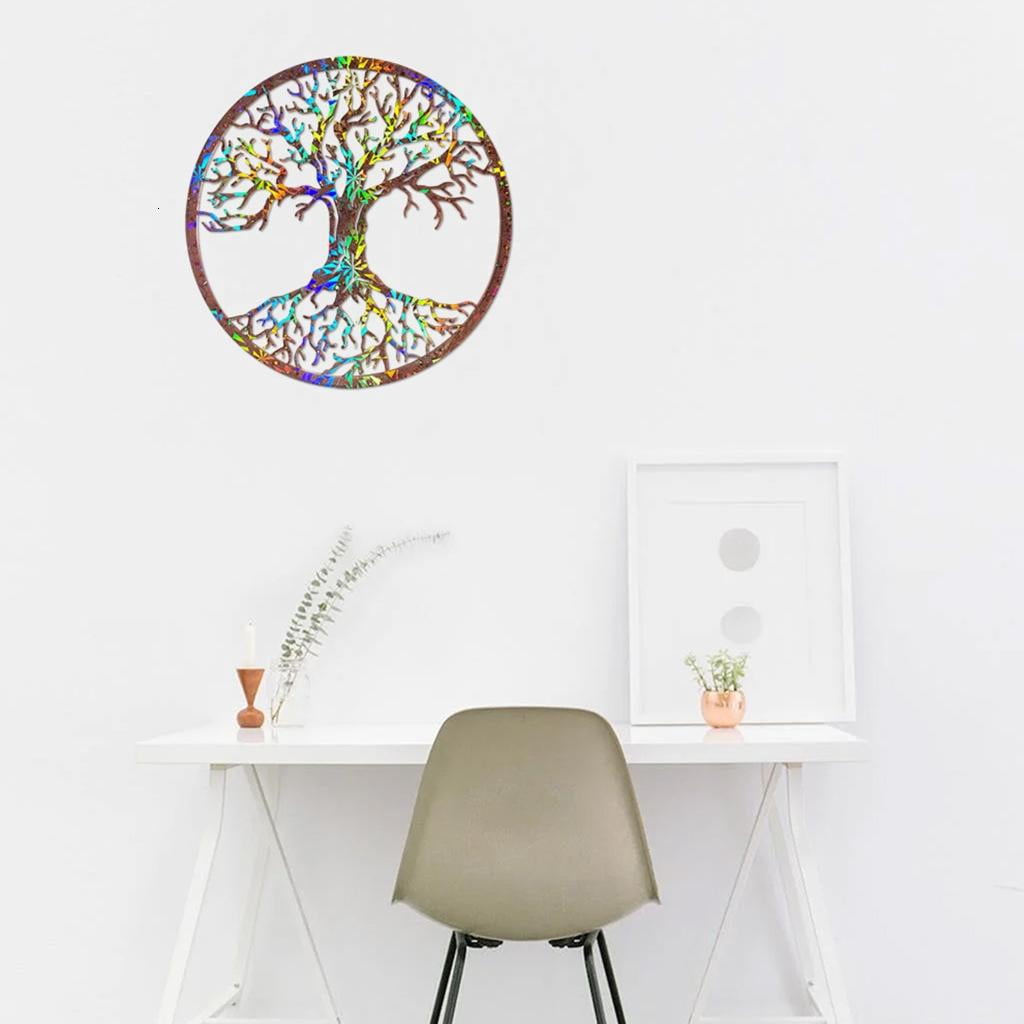 Osdhezcn Life Tree Wall Hanging Silicone Mold DIY Wall Pendant Decorative Epoxy Resin Mold Holographic Coaster Desktop Ornaments