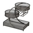 thumbnail image 3 of Organizador de encimera de baño, cesta de frutas, ahorro de espacio, de metal negro, 3 of 9