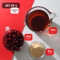 thumbnail image 2 of LammaLoe Glass Measuring Cup Set, 3 Piece Borosilicate Measuring Cups for Baking, Dry & Liquid Measuring, Dishwasher Safe, 2 of 8