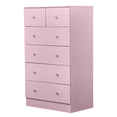 thumbnail image 6 of GZXS Dresser for Bedroom with 6 Drawers, Tall Chest of Drawers for Living Room, Hallway, Entryway, Easy Assembly, Pink, 6 of 10