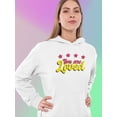 thumbnail image 2 of You Are Loved Bubblegum Banner Hoodie Women -Smartprints Designs, Female 3X-Large, 2 of 4