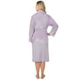 thumbnail image 4 of PAVILIA Robes For Women, Fleece Soft Fluffy Bathrobe, Plush Cozy Long Spa Robe, Satin Trim (S/M, Lavender Purple), 4 of 9