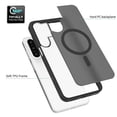 thumbnail image 5 of for Samsung Galaxy S24 Ultra Case: Magnetic Translucent Matte Shockproof Slim Compatible with MagSafe - Military Grade Drop Proof Hard Back Anti-Fingerprint Protective Cell Phone Cover,Darkpurple, 5 of 7
