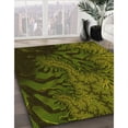thumbnail image 3 of Ahgly Company Tapis d'Intérieur Rectangulaire Transitionnel Vert Olive Lavable à la Machine, 7 Pieds x 10 Pieds, 3 of 7