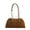 Brown, variant on Cowhide Large Capacity Underarm Ladies Bag Brown Women's Fashion Commuter Bowling Frosted Shoulder Bag Coffe Red