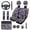 Boho Floral Dragonfly Purple, variant on Binienty 14 PCS Car Seat Covers Full Set Polynesia Sea Turtle Auto Seat Covers With Matching Steering Wheel Cover Headrest Armerst Pad Automotive Interior Accessories for Women Girly Car Decor