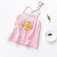 thumbnail image 3 of Gibobby Tirantes Para&nbsp;Camisa Camiseta sin mangas de verano para niñas, ropa interior de mezcla de algodón para niños, camisola para niñas, camiseta interior para niños （Rosa， 6-12 Meses), 3 of 5