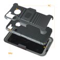 thumbnail image 6 of Compatible for Samsung Galaxy A21 Case with Tempered Glass Screen Protector Belt Clip Holster Defender Rugged Shock Proof Armor Heavy Protection Phone Cover w/Magnetic Mount Plate [Black], 6 of 7