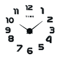 thumbnail image 1 of Reloj de Pared Digital BLOOSOM 3D Moderno y Grande 110 cm Negro, 1 of 4
