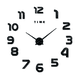 thumbnail image 1 of Reloj de Pared Digital BLOOSOM 3D Moderno y Grande 110 cm Negro, 1 of 4