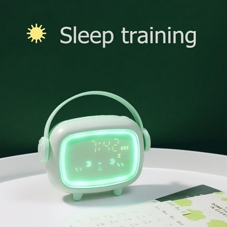 

Yinrunx Cute Digital Alarm Clock for Kids Bedroom Room Decor for Boys Girls Children s Sleep Trainer with Wake Up Light Nightlight Voice Control Clock with USB. Birthday Gifts for Kids