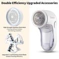 thumbnail image 2 of Zouyue Electric Lint Remover Cordless, Stainless Steel White, 5V, 2 of 7