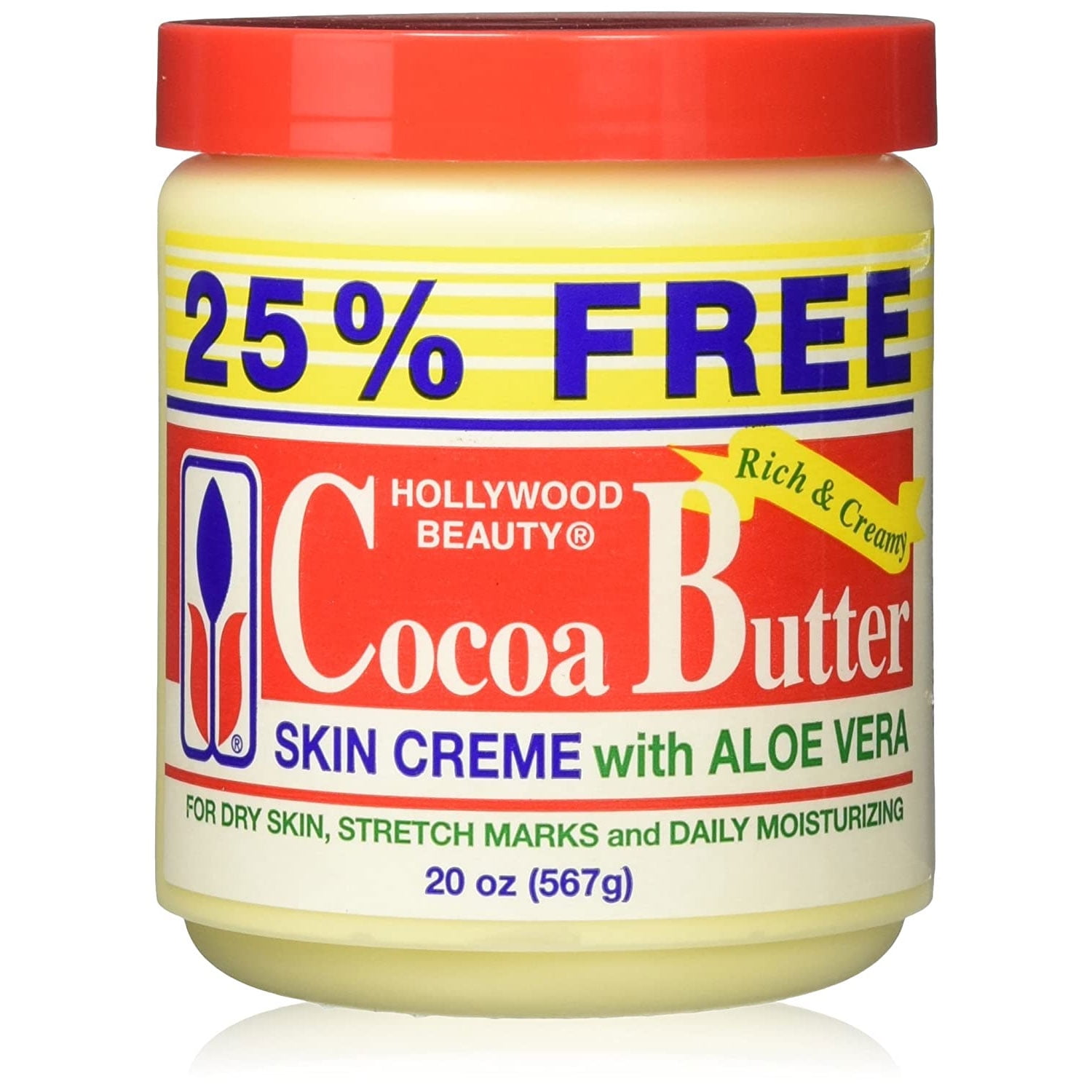 Hollywood Beauty Cocoa Butter Skin Creme With Aloe Vera 20 Oz