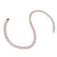 thumbnail image 1 of Chain Necklace, Lasting Color Retention Rhinestones Design Hip Hop Necklace Excellent Craftsmanship  for Decoration for Gift Rose Gold, 1 of 8