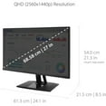 thumbnail image 4 of Viewsonic 27" Display, 2560 x 1440, Black, VP2756-2K, 4 of 15