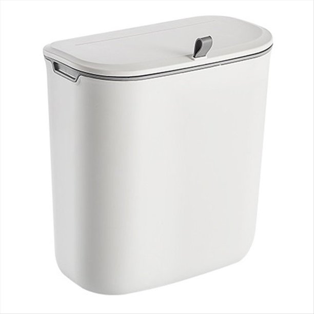 La Tapa para de Basura de Pared de 9 L Es Adecuada para Puertas de Armarios de Cocina. Cesto de Basura Colgante