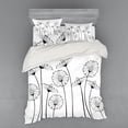 thumbnail image 2 of Ambesonne Black and White Bedding Set 3 Pcs, Meadows, Twin XL, Black White, 2 of 3