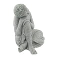 thumbnail image 2 of Ornement de Jardin Bouddha Effet Résine de Grès Statue Extérieure Intérieure Décoration de Yoga, 2 of 9