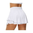 thumbnail image 4 of Coduop Women's Sports Tennis Golf Short Skirt Pleated Running Workout Skirts with Lined Shorts, 4 of 5