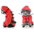thumbnail image 4 of 4 Legs Pets Raincoat Dinosaur Reflective Rain Jacket Poncho with Hood, 4 of 6