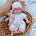 thumbnail image 1 of Muñeca miniatura de silicona MYREBABY 7 de cuerpo completo con accesorios, 1 of 6