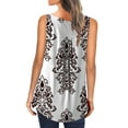 thumbnail image 4 of ONLYSHE Women Sleeveless Shirts Baggy Casual Vest Swing Summer Tank Top Blouse Ladies Summer Floral Tunic Tops, 4 of 5