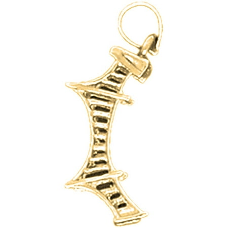 18K Yellow Gold London Bridge Pendant - 23 mm