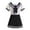 Blue, variant on Gbsyewxs Girls Outfits Sets Sailor Uniform Crew Neck Short Sleeve Tops And Pleated Skirts Set With Bow Fashion Summer Toddler Outfits Blue Size 4-5 Years