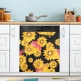 thumbnail image 5 of Coolnut Yellow Gazania Flower Dishwasher Magnet Cover 23"Wx26"H , Farmhouse Kitchen Dishwasher Cover Magnetic Appliance Covers Door Stickers for Kitchen Home Cabinet Decals, 5 of 6