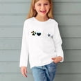 thumbnail image 5 of Darzheoy Toddler Fashion Print Top Tee Kids Girls Tunic Tops Crewneck Soft Solid Color Long Sleeve Comfortable Casual Pullover Sweatshirt 3-13 Y, 5 of 5