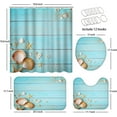 thumbnail image 4 of 4 Pcs Science Fiction Shower Curtain Sets with Rugs for Bathroom Decor,Astronaut Space Bathroom Shower Curtain Sets,Solar Eclipse Bathroom Sets with Shower Curtain and Rugs, 4 of 7