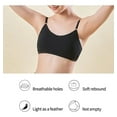 thumbnail image 2 of Girls Training Bra Fit for 12-16 Years Teens & Big Girls Wire Free Push Up Cotton Breathable Cami Bra Running Bra Solid, 2 of 5