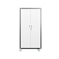 thumbnail image 6 of Locking Metal Storage Cabinet | Home or Garage Storage with 2 Doors | Detachable Rubber Casters | Protects Items from Loss, 6 of 6