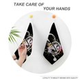 thumbnail image 4 of Facannap Musical Note Grunge Paint Splatters Quick-Dry Hand Towels 11.8x11.8in for Bathroom Gym Kitchen - Set of 2 4pcs, 4 of 7