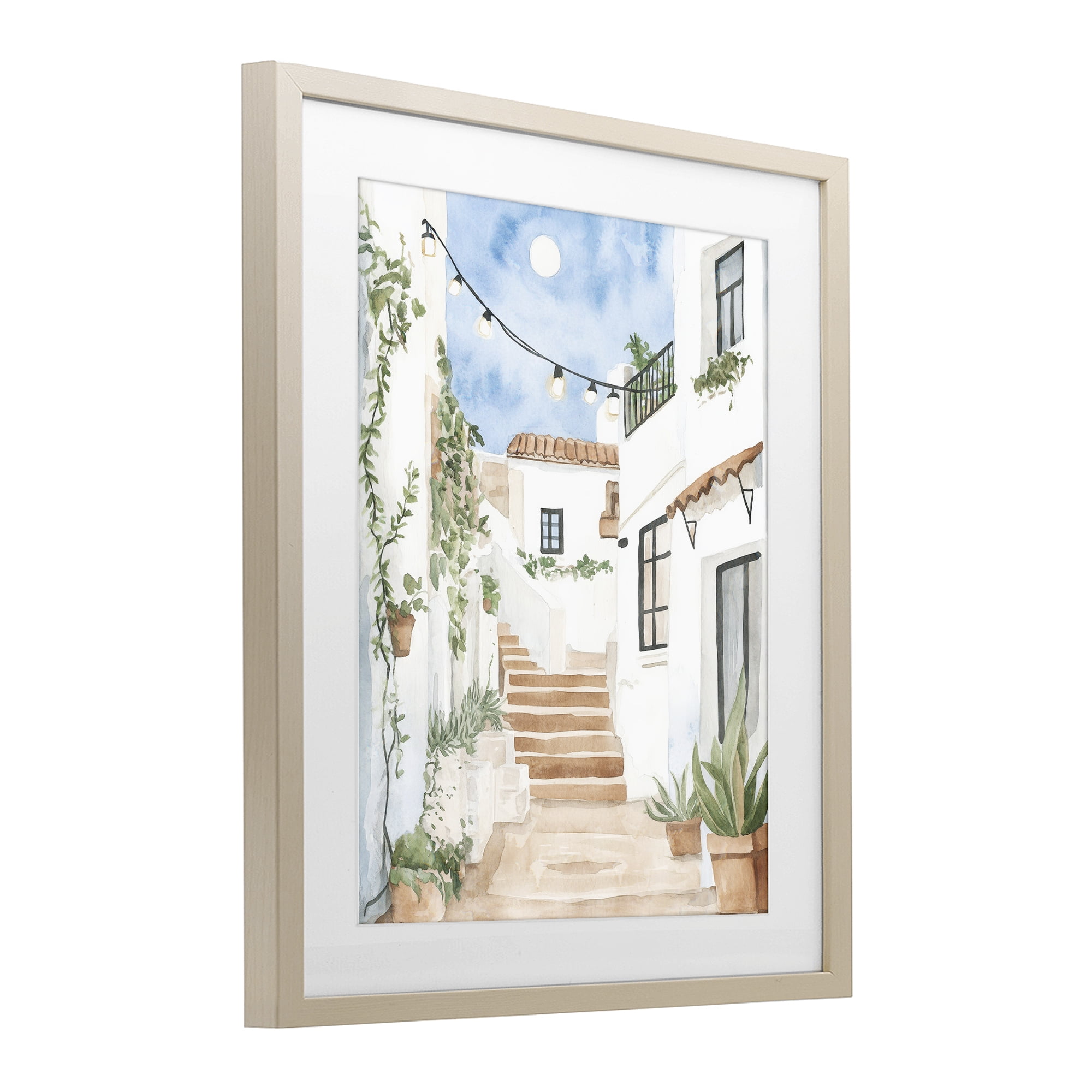 Stupell Industries Cozy Street Architecture Birch Framed Print Under Glass, design by Svetlana Aleynikova