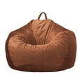 thumbnail image 2 of Cubierta De Bolsa Frijol Almacenamiento De Animales Peluche Sin Relleno Para Juguetes De Peluche, Toallas Y Tela De 90 X 110 Cm Marrón_2 Baoblaze funda de puff para niños, 2 of 8