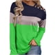 thumbnail image 1 of Blusa de manga larga con hombros descubiertos y hombros descubiertos para mujer Pompotops  FGAJ12769, 1 of 5
