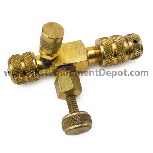 Yellow Jacket 18975 1/4" Ball Valve 4 In 1 Vacuum Charge Valve & Core Tool for sale online 