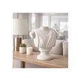 thumbnail image 2 of Bust Sculpture Home Decor Accent - Elegant Paper Mache Figurine Ornament for Shelf and Coffee Table Styling - Decorative Statement Piece for Living Room, Bathroom, Office or Any Room - 16", Ivory, 2 of 15