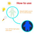 thumbnail image 3 of Brillan En La Oscuridad Juego de pegatinas luminosas para pared sistema Solar de luna estrellas Likrtyny Libre de BPA, 3 of 9
