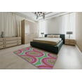 thumbnail image 4 of Ahgly Company Indoor Rectangle Patterned Green Abstract Area Rugs, 2' x 4', 4 of 6
