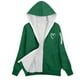 thumbnail image 4 of HongQid Women's Sherpa Plus Size Casual Fuzzy Hoodies Sweatshirt Long Sleeve Full Zipper Track Tops Athletic Jackets with Pockets, 4 of 4