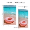 thumbnail image 3 of Fotbe Pink Float Ring On Beach Print Duplex Receptacle Wall Plate, 1-Gang 5.0" x3.0" Wall Outlet Covers, Dual Outlet Faceplates Covers, Color-matched Screws Included-Style V, 3 of 6