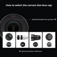 thumbnail image 2 of K&F Concept 46mm Lens Cap Cover, 4-in-1 Center Pinch Lens Cover + Anti-Loss Keeper Leash + Microfiber Cleaning Cloth Kits, 2 of 16