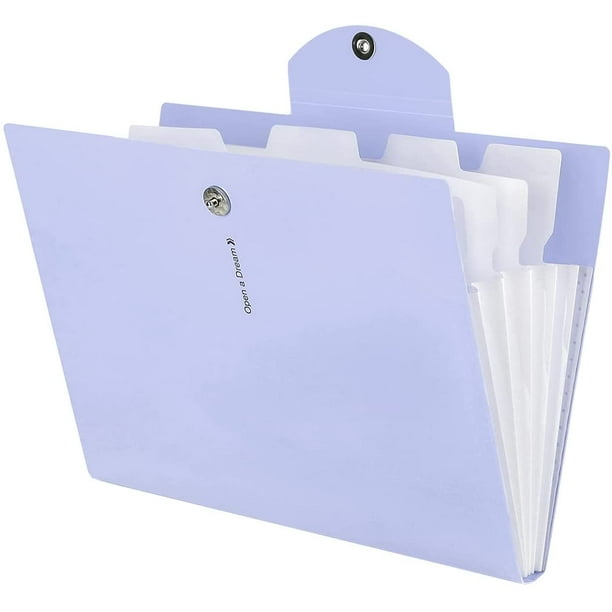Carpeta de archivos expansible con 5 bolsillos, carpeta de acordeón, organizador de papel, tamaño carta A4, carpetas de documentos para escuela, oficina, hogar, negocios Ormromra WRJM-713-3