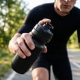 thumbnail image 4 of Sports Water Bottle 20.3 fl oz Cycling Kettle PP Material Lightweight Leakproof Squeeze Bottle for Outdoor Road Bike Mountain Biking Running Use Style B#111, 4 of 5